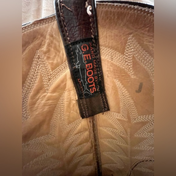 Men’s Hand Crafted Custom Made Full Quill Ostrich Boots Size 8D - Picture 9 of 12